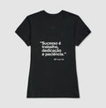 Camiseta MF Cast - Sucesso é trabalho, dedicação e paciência.