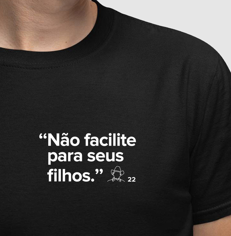 Camiseta MF Cast - Não facilite para seus filhos.