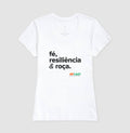 Camiseta MF Cast - Fé, resiliência & roça